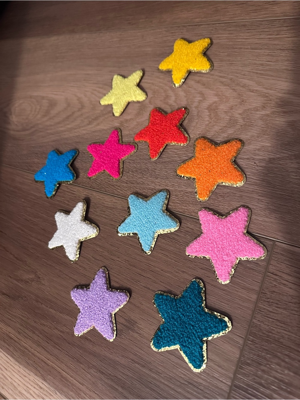 Colorful Star Patches - Assorted Bright Felt Stars